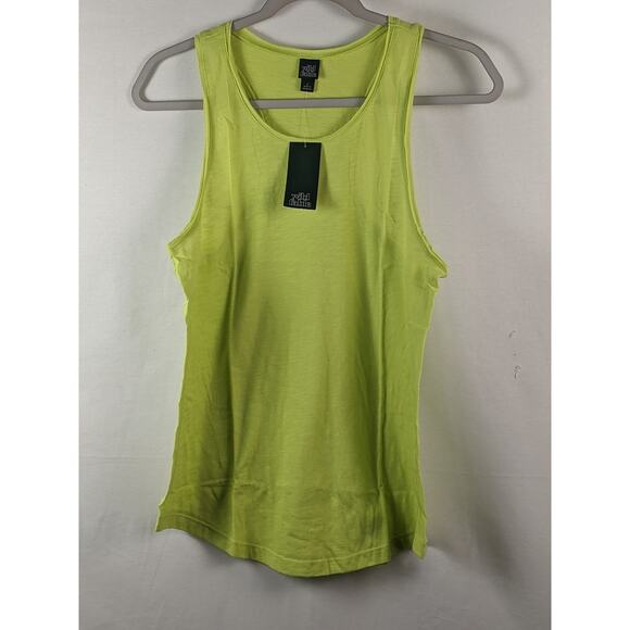 Wild Fable Relaxed Fit Tank Top Citron S Racerback Sleeveless‎ Workout Green - Picture 6 of 7